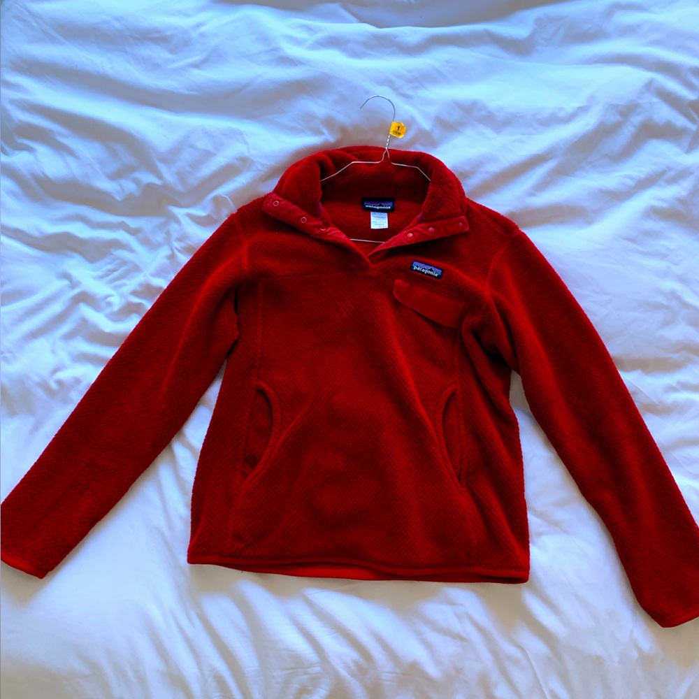 Red Patagonia Re-Tool Snap-T Pullover  (Women - S)